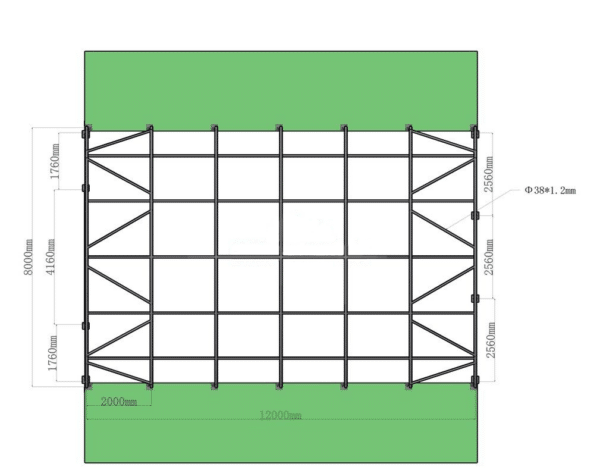 Prístrešky pre kontajnery 8 x 12 x 3 m - Image 3