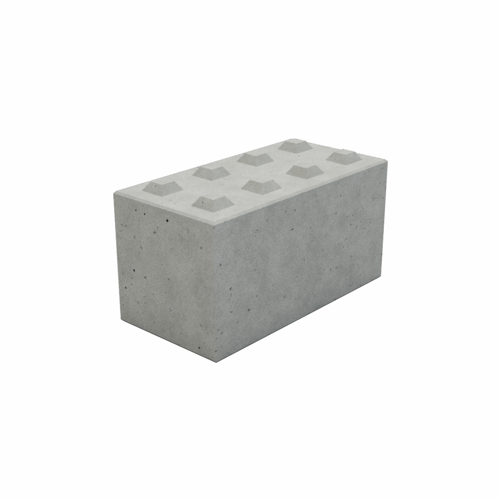 Betónový lego blok 60 cm x 120 cm x 60 cm