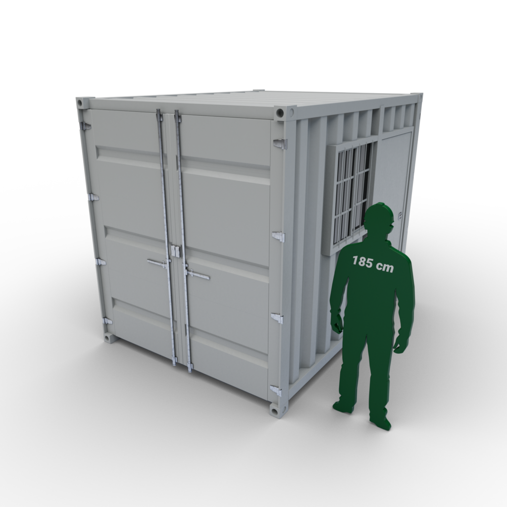 Lodný minikontajner L9 (s dverami a oknom) 225 cm x 275 cm x 250 cm