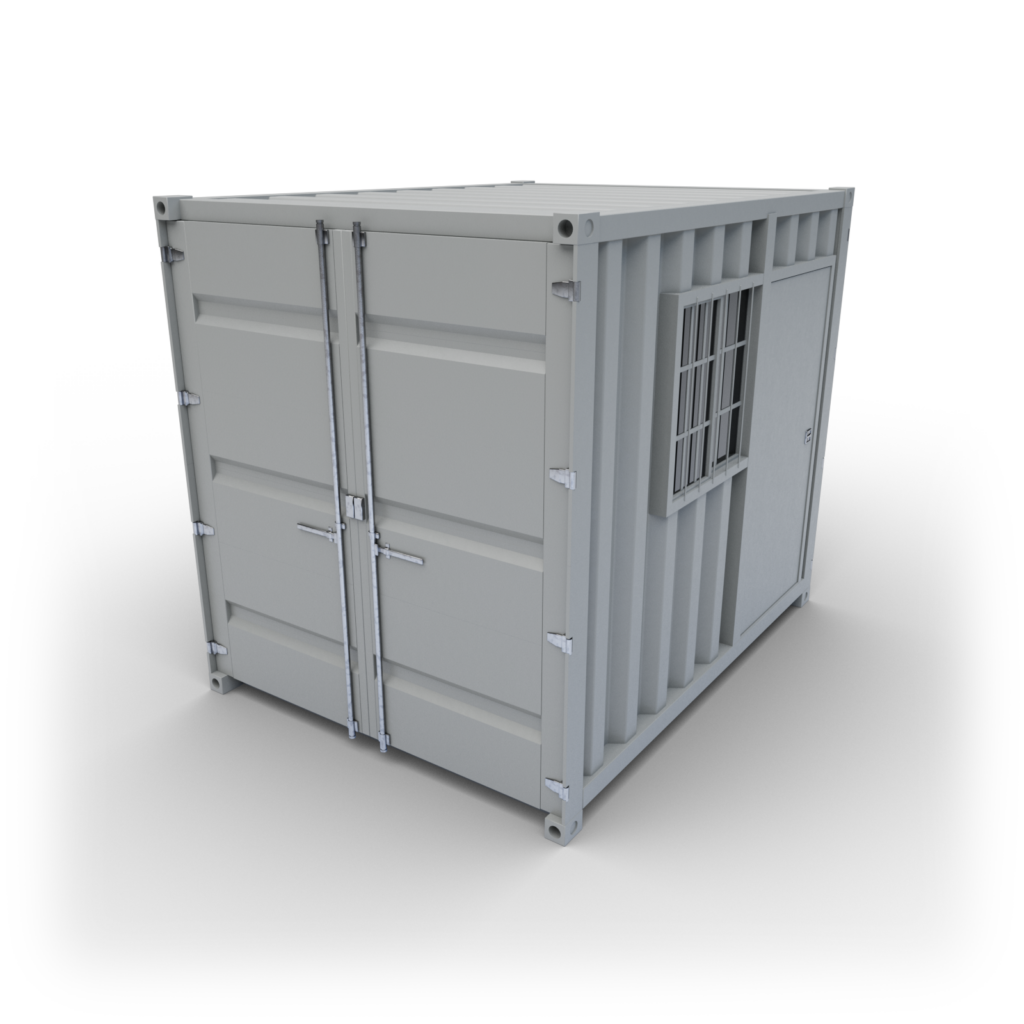 Lodný minikontajner L9 (s dverami a oknom) 225 cm x 275 cm x 250 cm